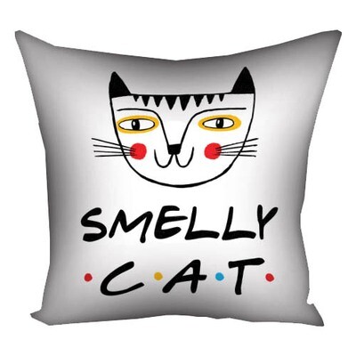 Подушка з принтом 30х30 см Smelly cat
