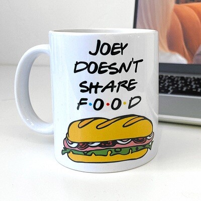 Кружка с принтом Joey doesn't share food (Friends )