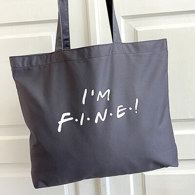 Еко сумка Market MAXI (шопер) I am fine! (серіал Friends)