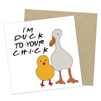 Маленькая открытка I'm duck for your chick