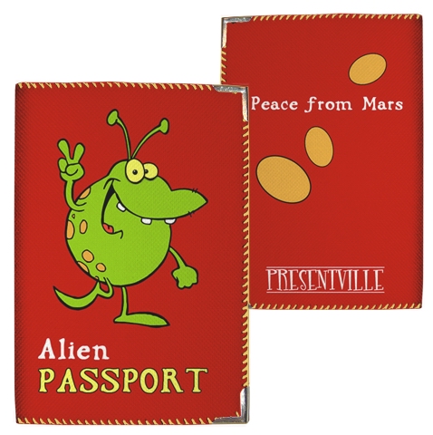 Обложка на паспорт Alien passport