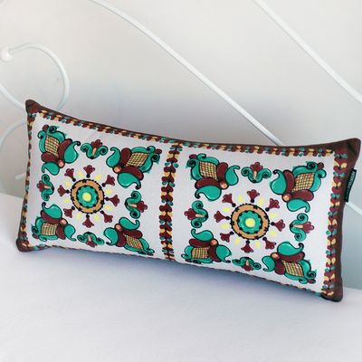 Подушка для дивана (бархат) 50х24 см Косівський орнамент