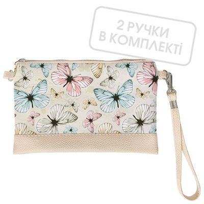 Клатч через плече Різнокольорові метелики