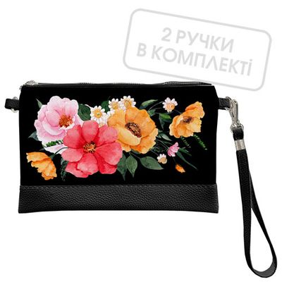 Клатч через плече Яскраві квіти