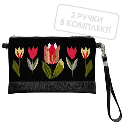 Клатч через плече Тюльпани
