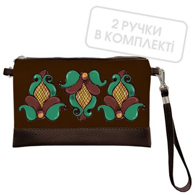 Клатч через плече Три дива (косівські мотиви)