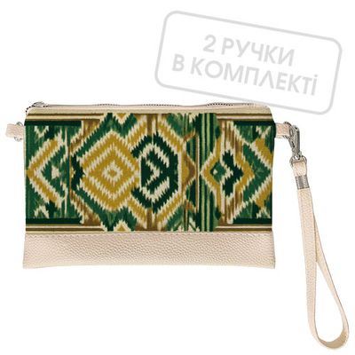 Клатч через плече Зелений ліжник. Стилізація