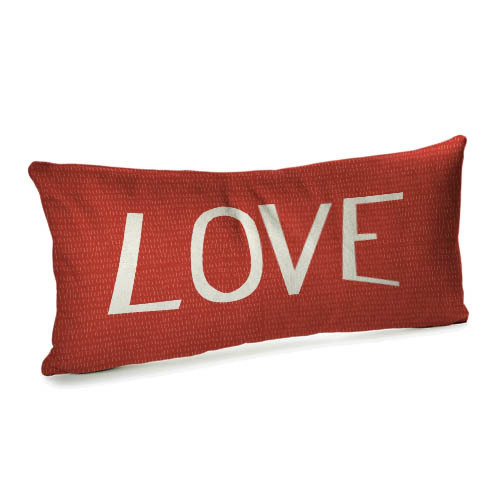 Подушка для дивана (бархат) 50х24 см Love