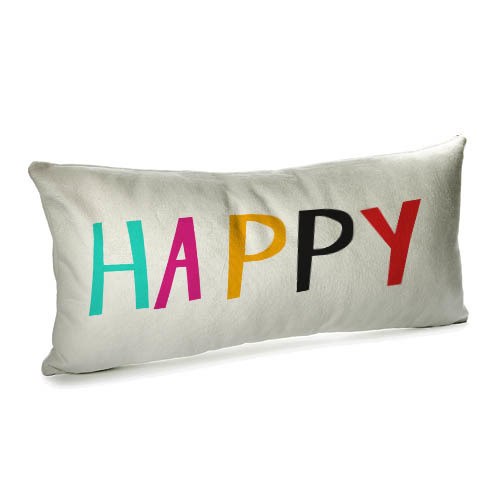 Подушка для дивана (бархат) 50х24 см Happy