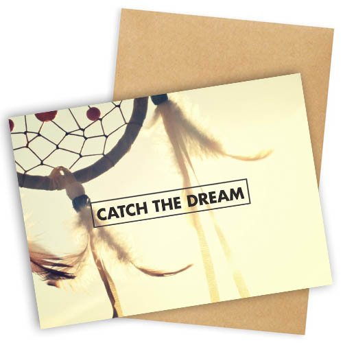 Открытка с конвертом Catch the dream