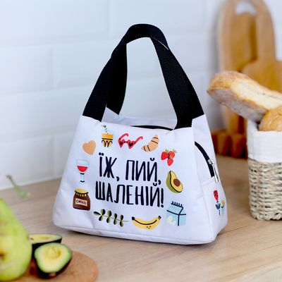 Термосумка Lunch bag Їж, пий, шаленій!