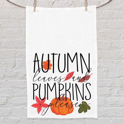 Рушник маленький 50х80 см з принтом Autumn leaves