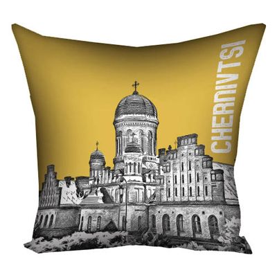 Подушка з принтом 40х40 см Chernivtsi