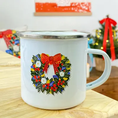 Чашка металева Camper Merry Christmas