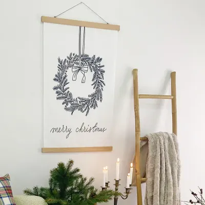 Тканинний постер на стіну Merry Christmas