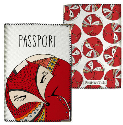 Обкладинка на паспорт Спляча лисичка