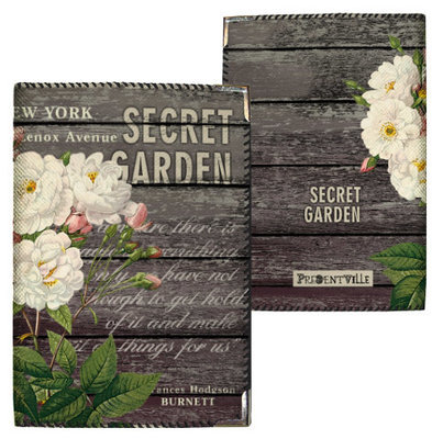 Обкладинка на паспорт Secret Garden білі троянди