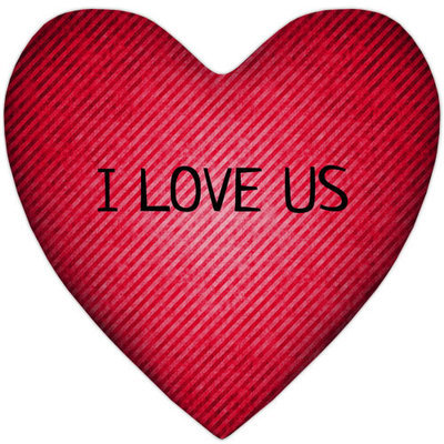 Подушка серце XXL I love us
