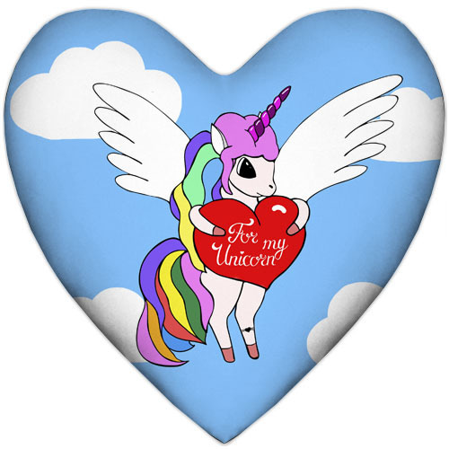 Подушка сердце For my unicorn