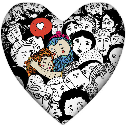 Подушка сердце Любовь