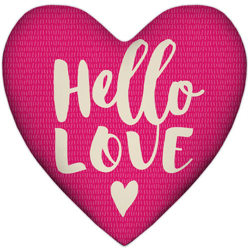 Подушка сердце Hello love