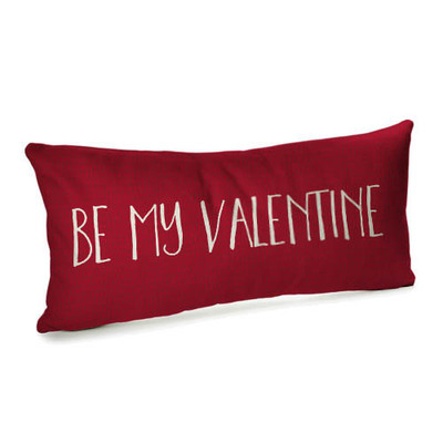 Подушка для дивана (бархат) 50х24 см Be my Valentine