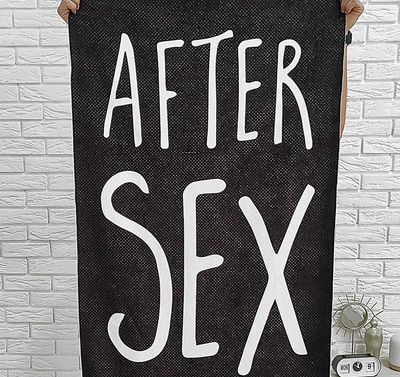 Рушник великий великий з принтом After sex towel, 110х70 см