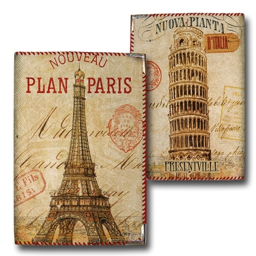 Обложка на паспорт Plan Paris