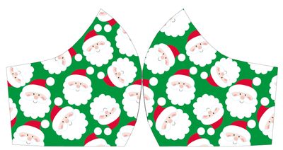 Маска для обличчя з принтом, розмір S-M I believe in Santa