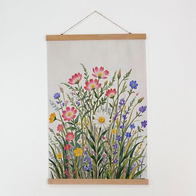 Тканинний постер на стіну Garden flowers
