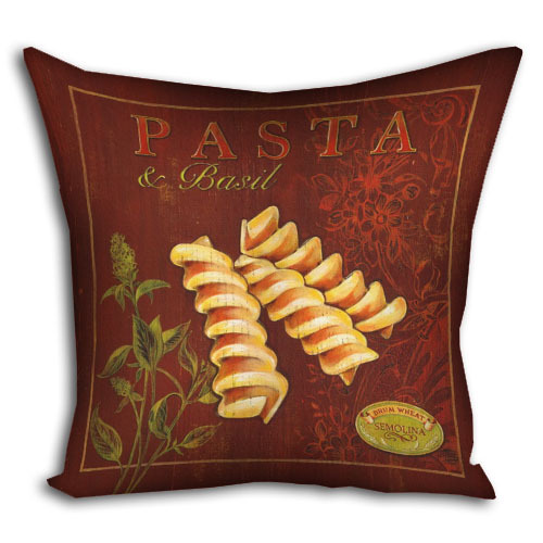 Подушка с принтом 40х40 см Pasta & Basil