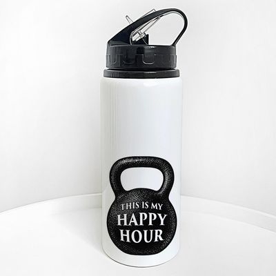 Пляшка для води з трубочкою This is my happy hour