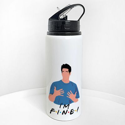 Пляшка для води з трубочкою I'm fine (Друзі)