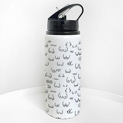 Пляшка для води з трубочкою Груди