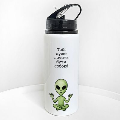 Пляшка для води з трубочкою Тобі дуже личить бути собою!