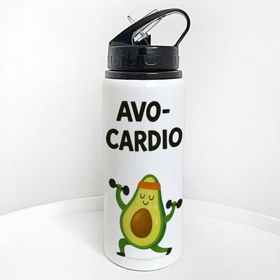 Пляшка для води з трубочкою Avo-cardio