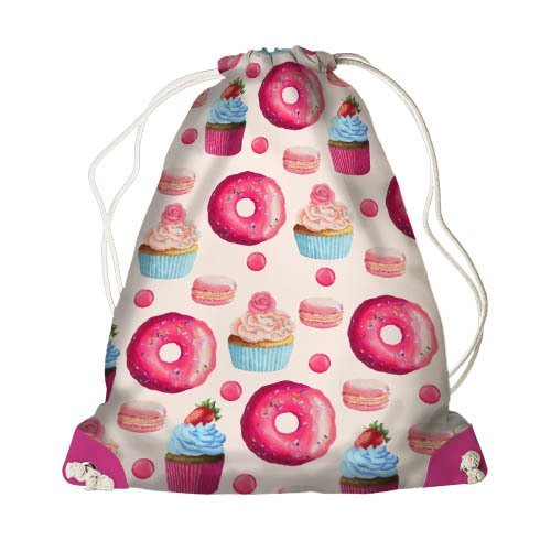 Рюкзак-мешок MINI Розовые пироженки
