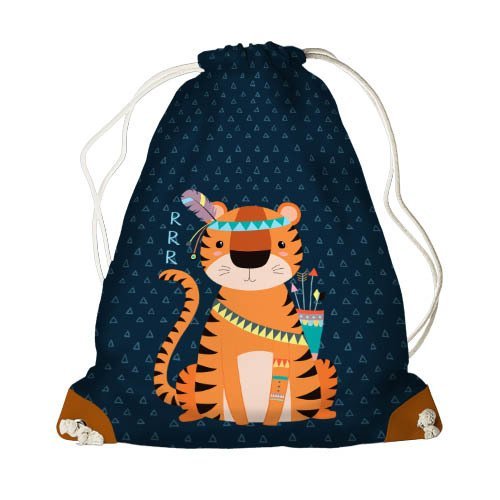 Рюкзак-мешок MINI Тигр-индеец