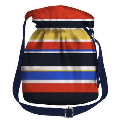 Жіноча сумка-мішок Torba Multicolored stripes
