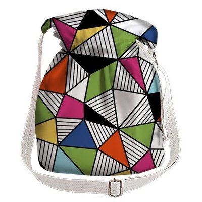 Жіноча сумка-мішок Torba Кольорові трикутники