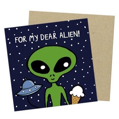 Маленькая открытка For my dear alien!