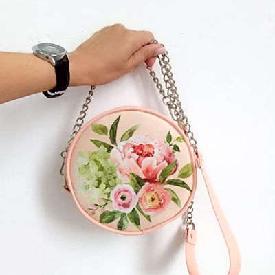 Сумка кругла Tablet Flowers bouquet
