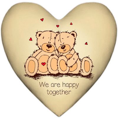 Подушка серце XXL We are happy together