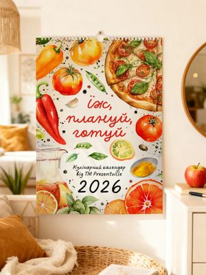 Календар-планер "Їж, плануй, готуй" на 2026 рік + СТІКЕРИ