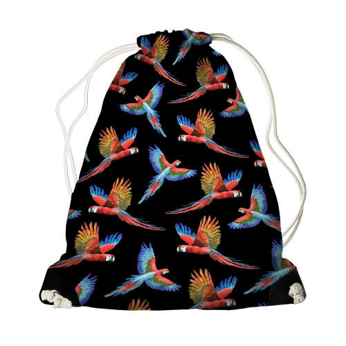 Рюкзак-мешок MINI Попугаи