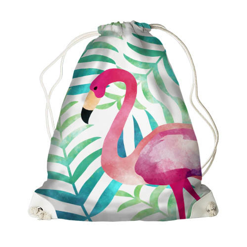 Рюкзак-мешок MINI Фламинго и пальмы