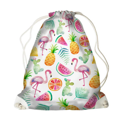 Рюкзак-мешок MINI Фламинго и фрукты