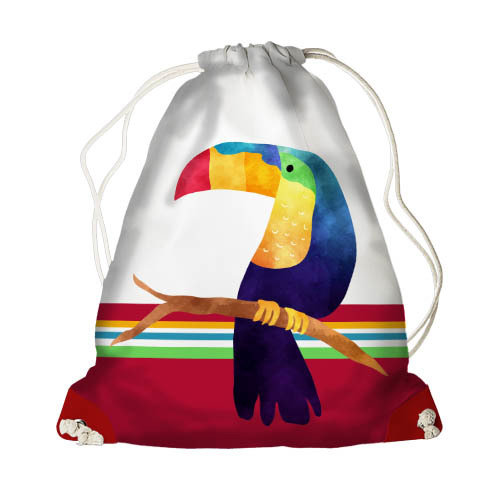 Рюкзак-мешок MINI Попугай на ветке