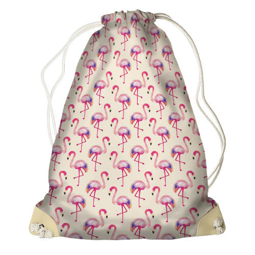 Рюкзак-мешок Фламинго розовый
