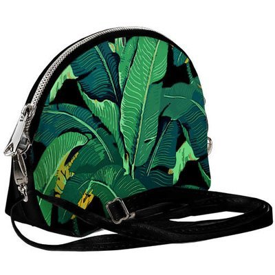 Маленькая женская сумочка Coquette Зеленые тропические листья